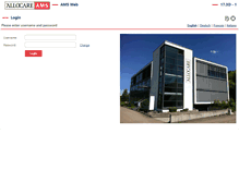 Tablet Screenshot of amsweb.allocare.com